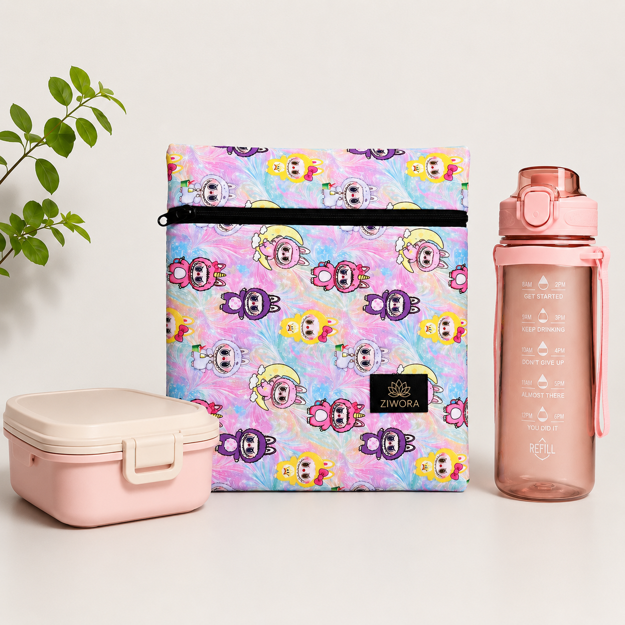 Ziwora Bubu Pink Lunch Pouch
