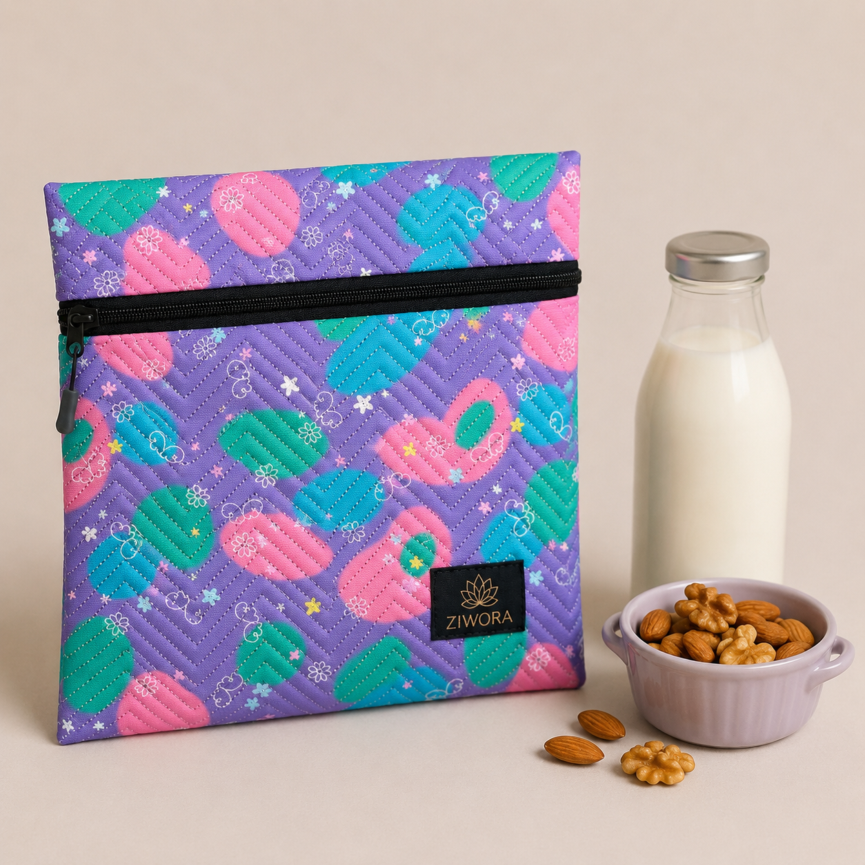 Ziwora Lavender Pop Lunch Pouch