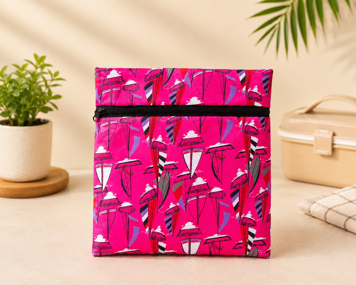 Ziwora Hot Pink Lunch Pouch